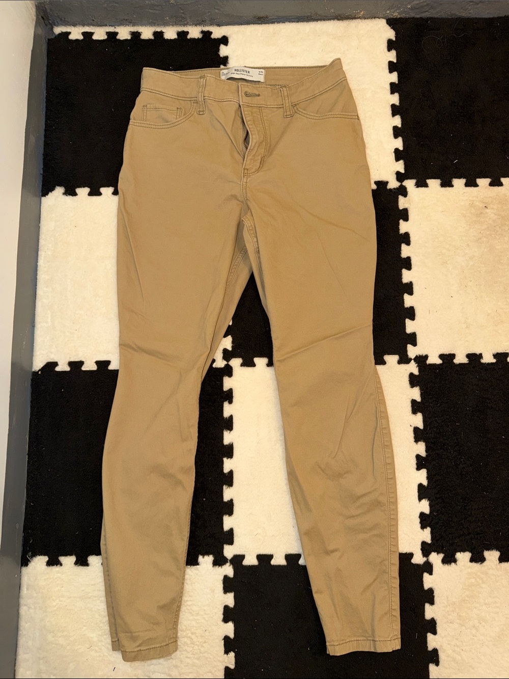 Hollister Slim Chino Pants in Tan